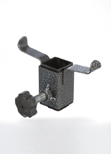 Bar 2 gamelles acier + support réglable Noir/Inox