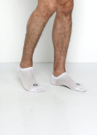 Socquettes de sport invisibles de marque Blanc