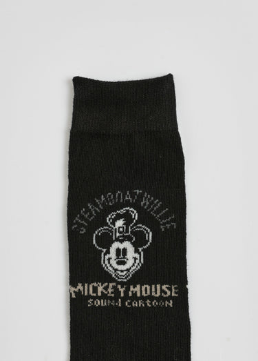 Chaussettes vintage fantaisie, Mickey Noir