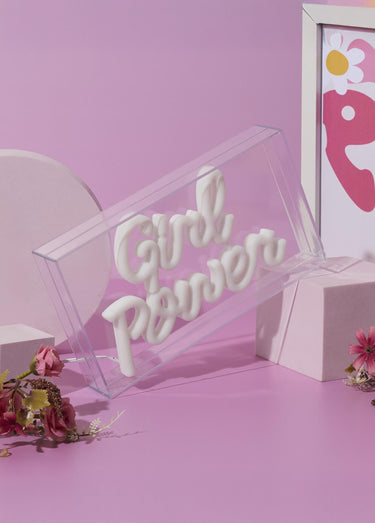 Lampe LED effet néon, Girl Power Rose