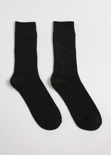 Paire de chaussettes chaudes et douces Noir