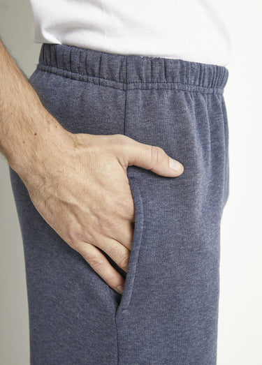 Pantalon de jogging molleton ceinture élastiquée Bleu Grise