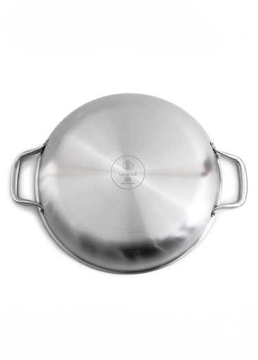 Wok 32cm triplex + couvercle Blackcube Gris