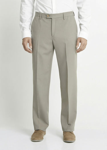 Pantalon ceinture ajustable invisible polyester Beige Fonce