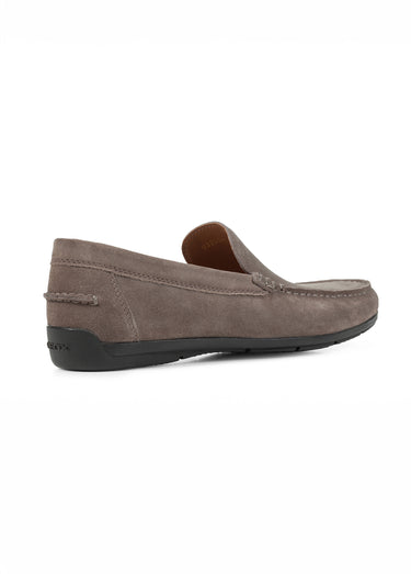 Mocassins en cuir semelle antidérapante Gris