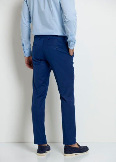 Pantalon de ville poches italiennes Bleu