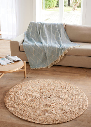 Tapis rond en jute tressé Tapis jute