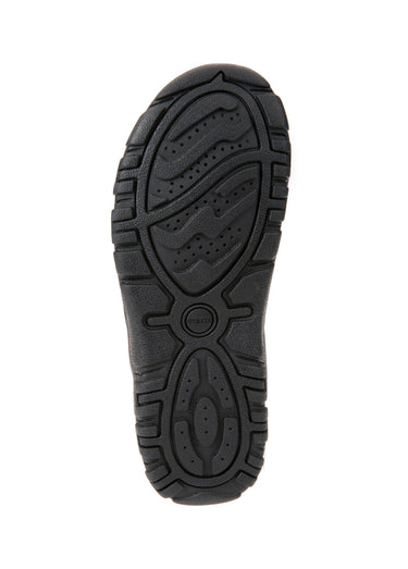 Sandales sportwear perforées à scratchs Marine/Gris Fonce