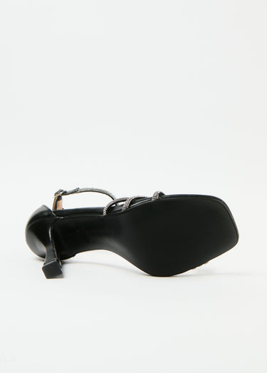 Sandales chic bout carré Noir