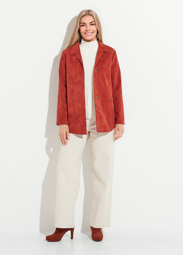 Veste surchemise velours milleraies col tailleur Epice
