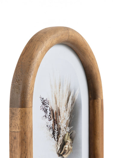 Cadre photo en bois, forme arche Marron