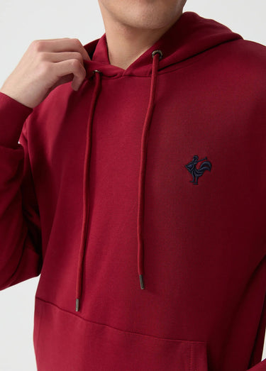 Sweat shirt à capuche poche kangourou Bordeaux