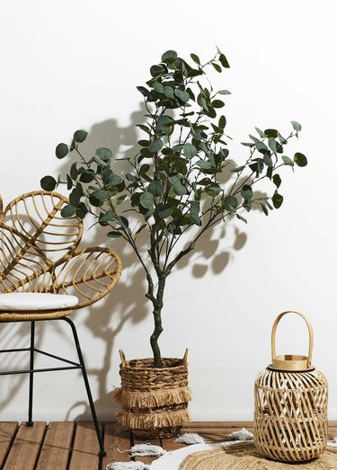 Grande plante artificielle eucalyptus Vert