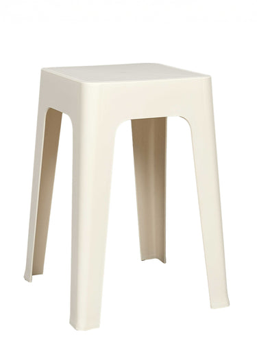 Tabouret de jardin empilable design Creme