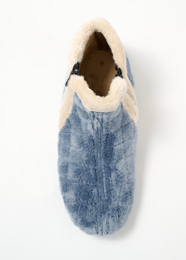 Chaussons bottines chauds largeur confort Bleu Ciel