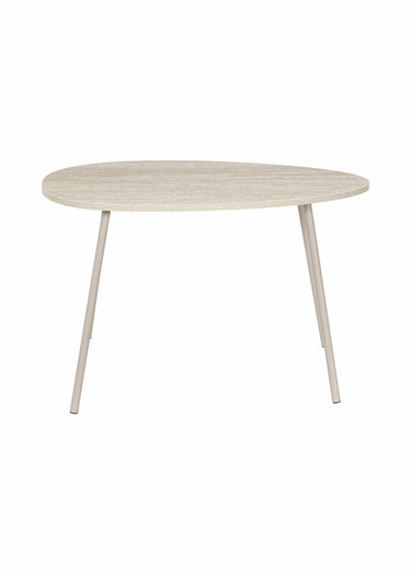 Tables gigognes effet pierre travertin Blanc/Beige