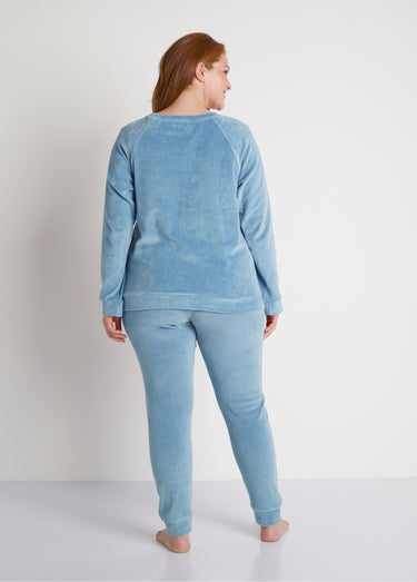 Pantalon de pyjama en velours côtelé Myosotis