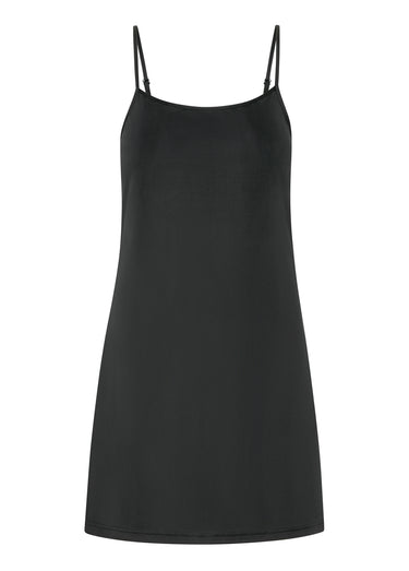Fond de robe style combinette Noir