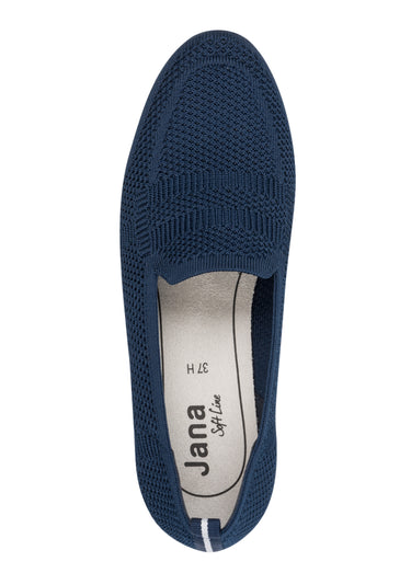 Mocassins sportswear chic en maille mesh Marine