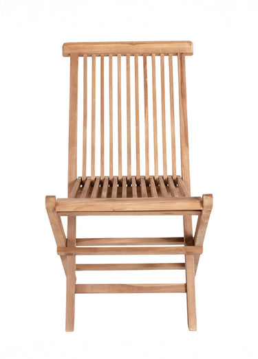 Chaise de jardin pliante en bois de teck Naturel