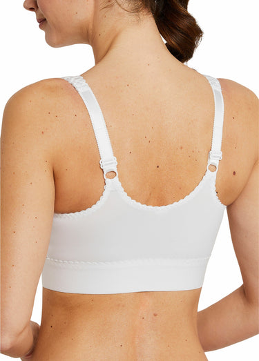 Soutien-gorge sans armatures ouvert devant Blanc