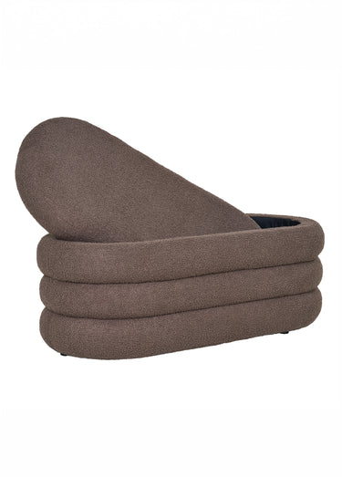 Banc en maille bouclette DARTFORD Marron