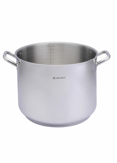 Marmite inox 38cm Pro + couvercle Argente