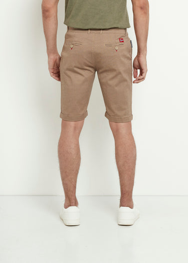 Bermuda style chino avec revers Beige