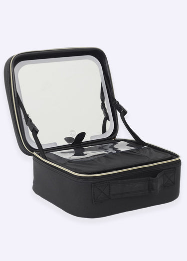 Vanity modulable lumineux avec miroir Noir