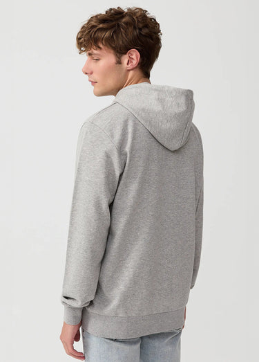Sweat shirt zippé à capuche, kangourou Gris