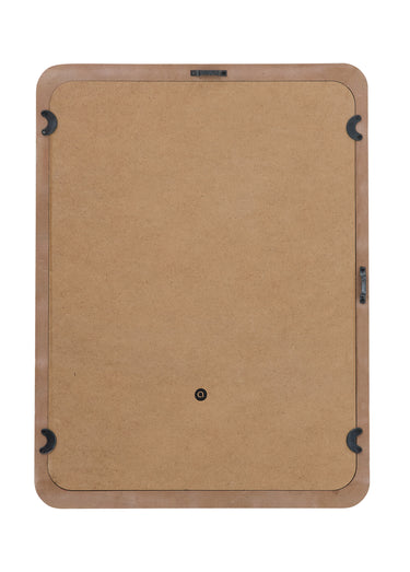 Miroir rectangle fantaisie aspect bois Marron