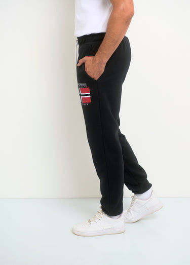 Pantalon de jogging molleton pour homme Noir