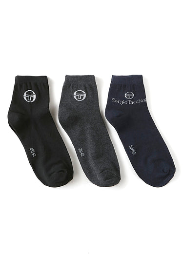 Chaussettes basses assorties, foncé Marine/Noir/Gris