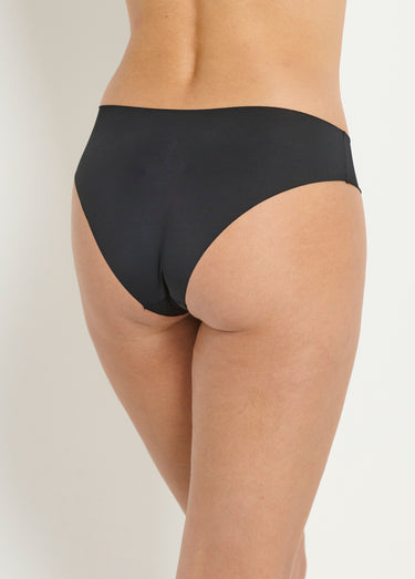 Culottes invisibles toucher microfibre Noir/Beige