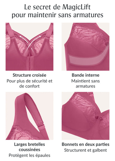 Soutien-gorge MagicLift galbe & maintien Rose balais