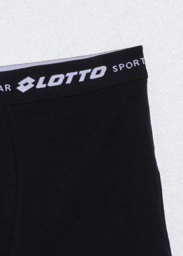Boxer coton avec ceinture logo Noir