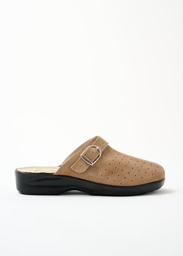Chaussons mule sabot largeur confort Beige