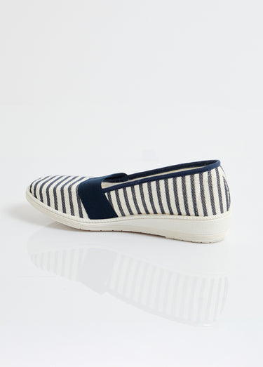 Espadrilles élastiquées largeur confort Marine