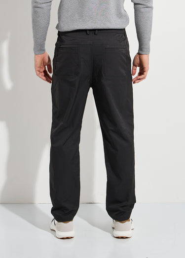 Pantalon de ville en toile stretch Noir