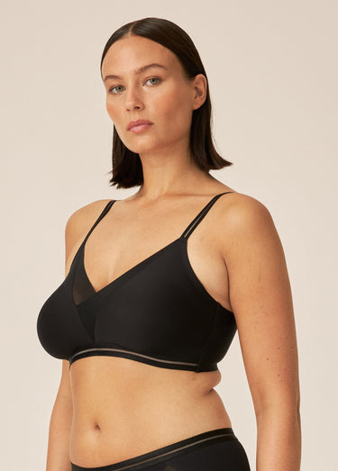 Soutien-gorge sans armatures invisible Noir