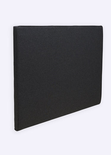 Tête de lit avec passepoil, haut. 120cm Gris Anthracite