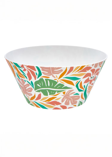 Set mélaminé Saladier + 4 assiettes Multicolore