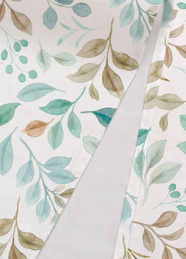 Nappe anti taches motif branchages Imprime Vert