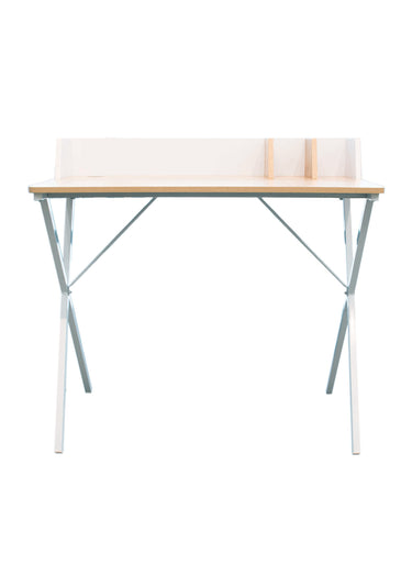 Bureau design bicolore gain de place Blanc