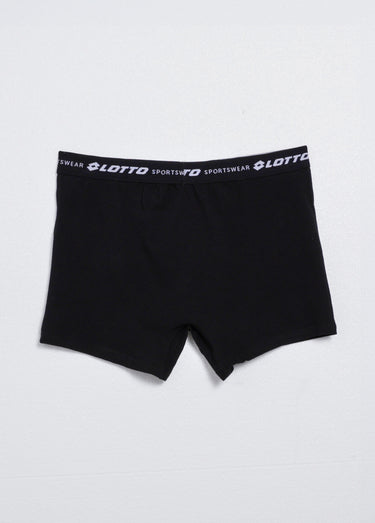 Boxer coton avec ceinture logo Noir