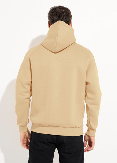 Sweat shirt à capuche et poche kangourou Camel