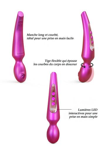 Stimulateur clitoridien 5 modes Pleaser Rose