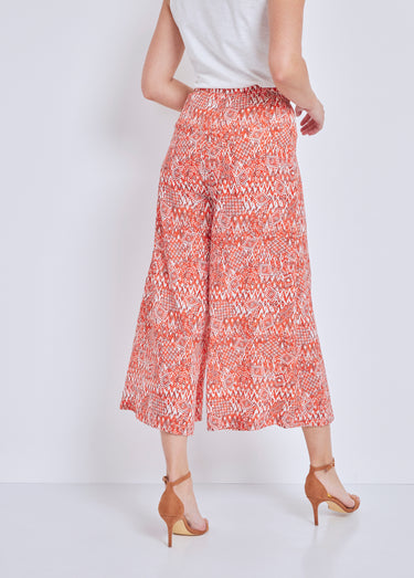 Jupe-culotte taille élastiquée ample Imp Tomette
