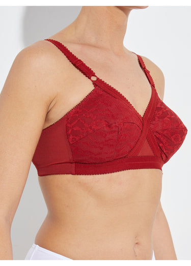 Soutien-gorge Coeur Croisé sans armatures Carmin