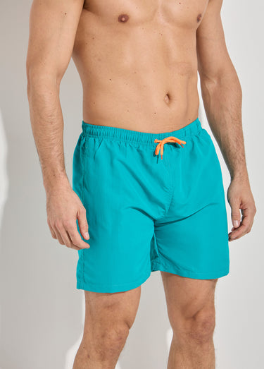 Short de bain avec motif réactif à l'eau Bleu Canard
